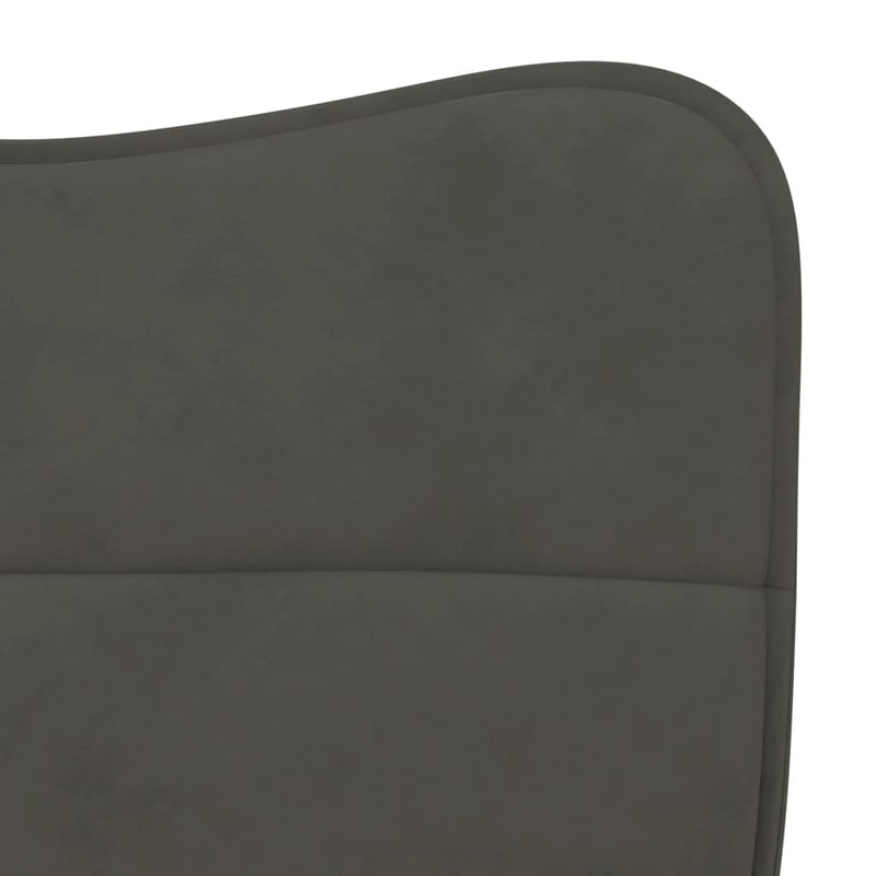 Dining Chairs 2 pcs Dark Grey Velvet