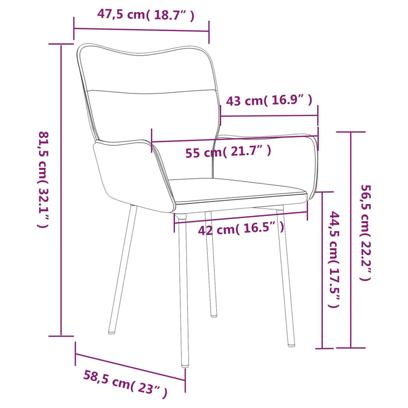 Dining Chairs 2 pcs Dark Grey Velvet