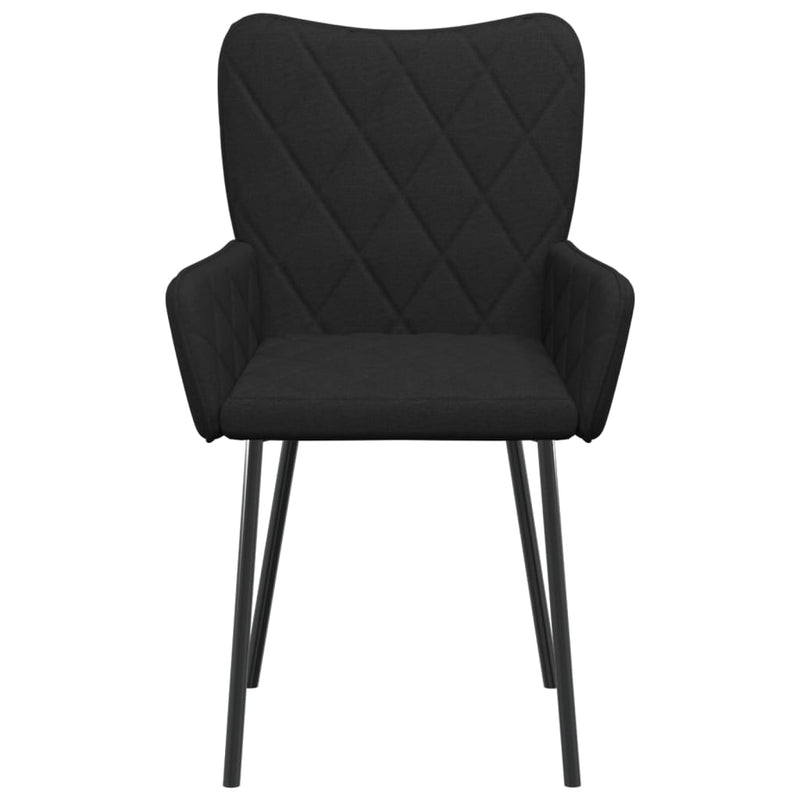 Dining Chairs 2 pcs Black Fabric