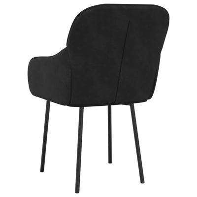 Dining Chairs 2 pcs Black Velvet