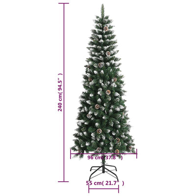 Artificial Christmas Tree with Stand Green 240 cm PVC