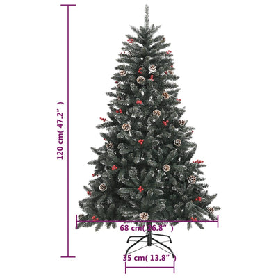 Artificial Christmas Tree with Stand Green 120 cm PVC