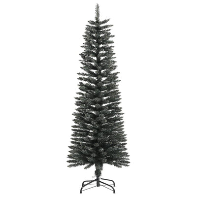 Artificial Slim Christmas Tree with Stand Green 120 cm PVC