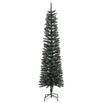 Artificial Slim Christmas Tree with Stand Green 180 cm PVC