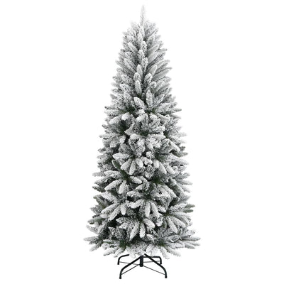 Artificial Christmas Tree with Flocked Snow 150 cm PVC&PE