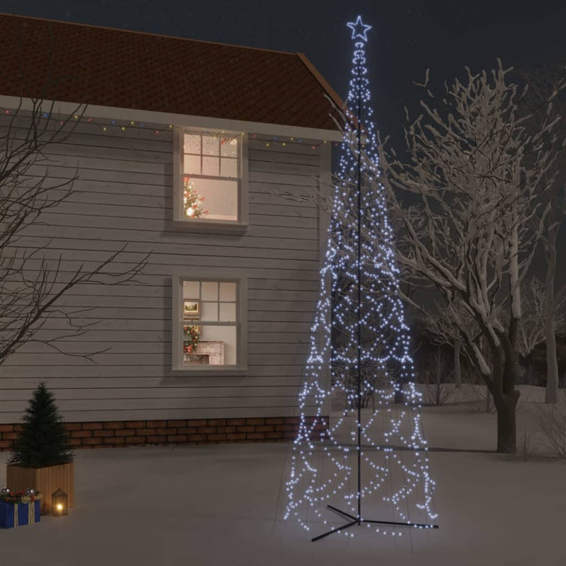 Christmas Cone Tree Cold White 3000 LEDs 230x800 cm