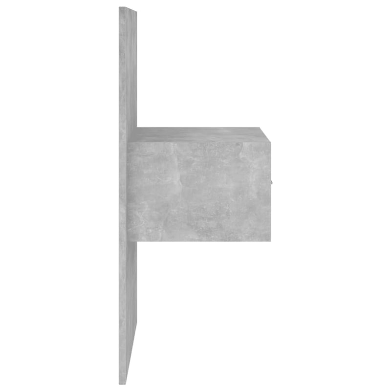 Bed Headboard with Cabinets Concrete Grey 240 cm Engineered Wood