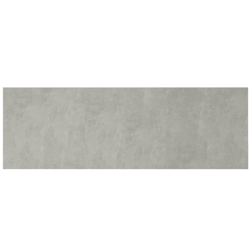 Bed Headboard with Cabinets Concrete Grey 240 cm Engineered Wood