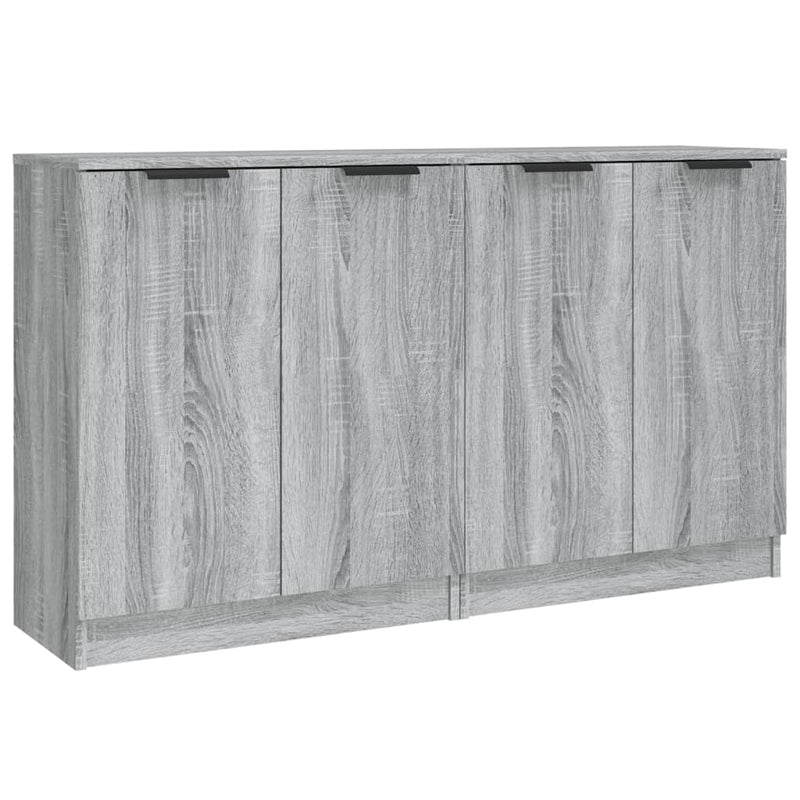 Sideboards 2 pcs Grey Sonoma 60x30x70 cm Engineered Wood