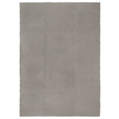 Rug Rectangular Grey 120x180 cm Cotton