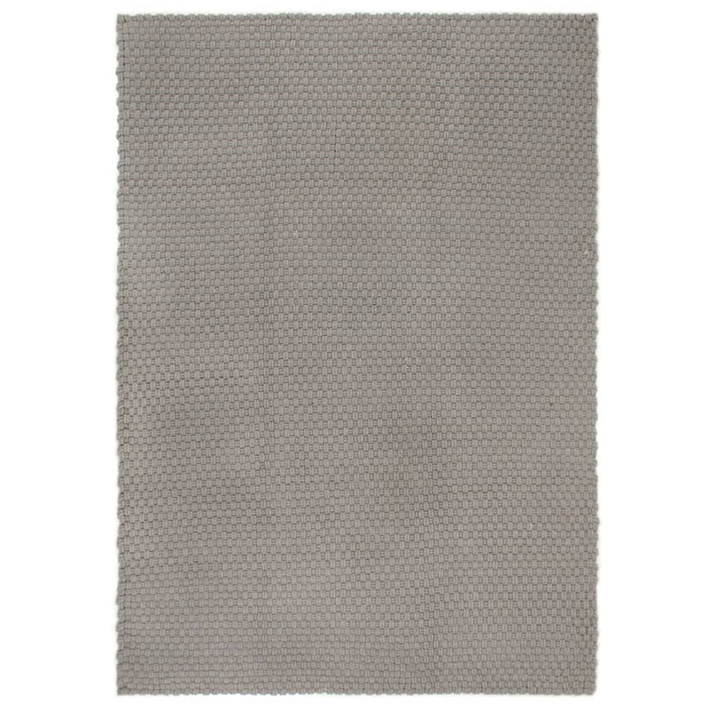 Rug Rectangular Grey 180x250 cm Cotton