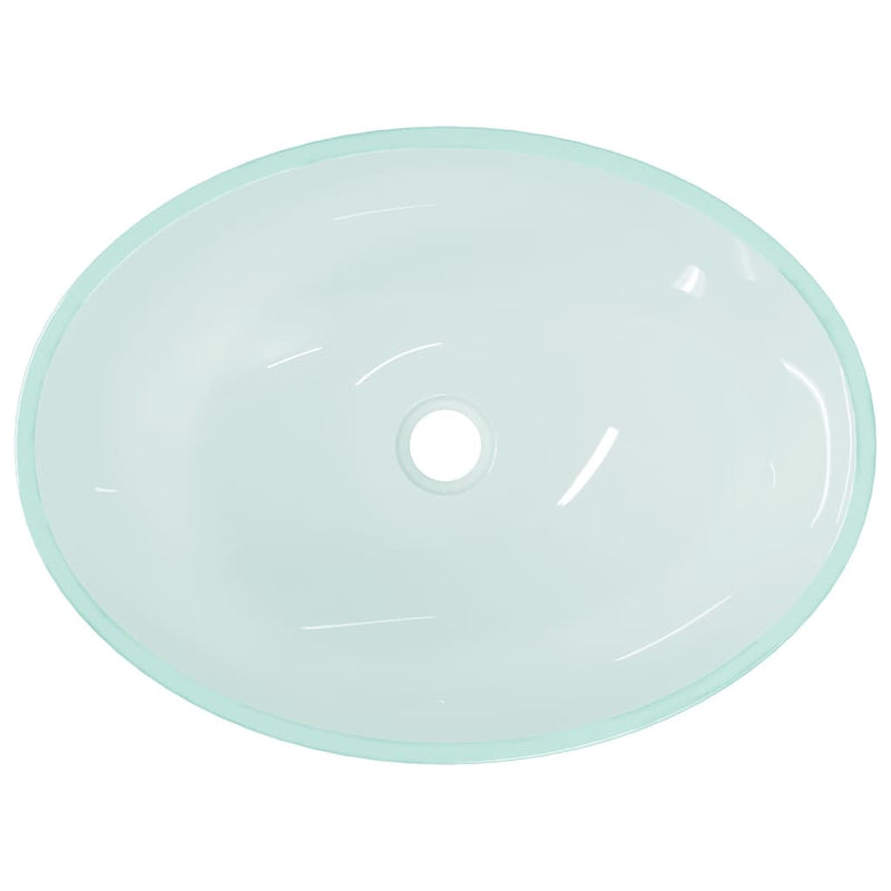 Basin Glass 50x37x14 cm Frosted