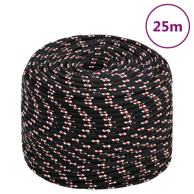 Boat Rope Black 6 mm 25 m Polypropylene