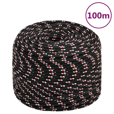 Boat Rope Black 10 mm 100 m Polypropylene