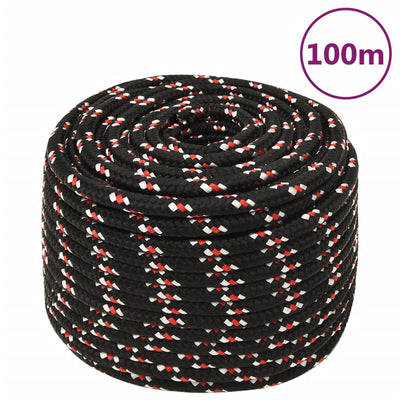 Boat Rope Black 12 mm 100 m Polypropylene