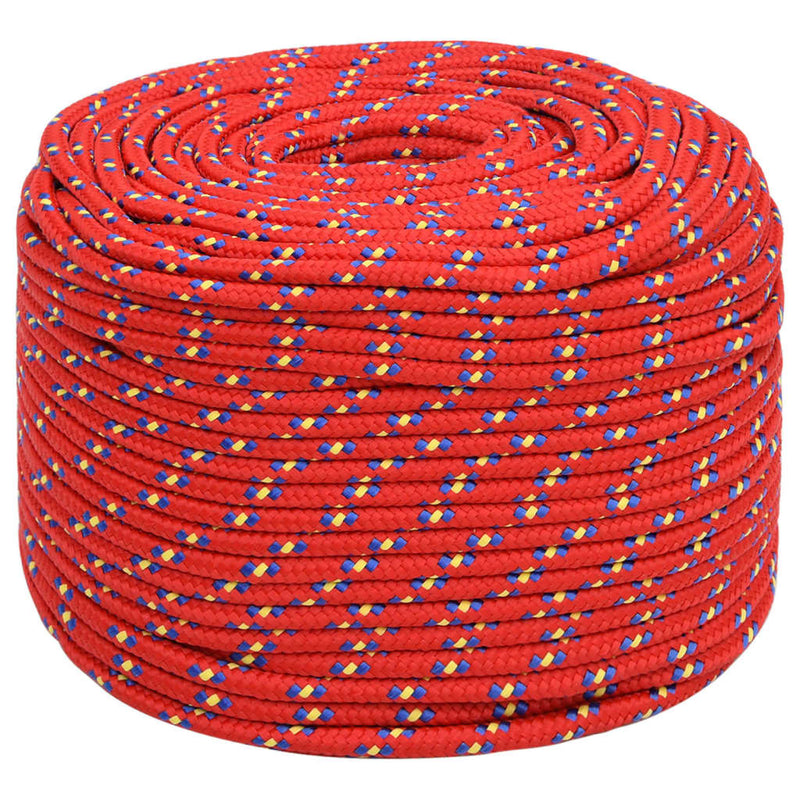 Boat Rope Red 10 mm 100 m Polypropylene