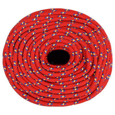 Boat Rope Red 10 mm 100 m Polypropylene