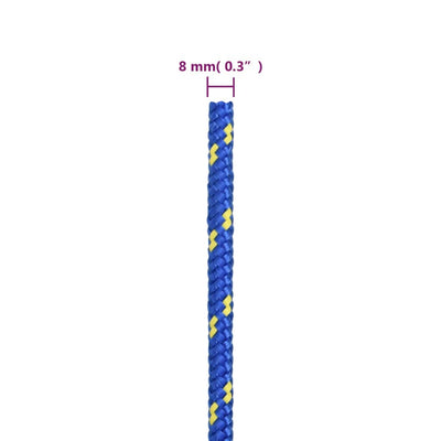 Boat Rope Blue 8 mm 25 m Polypropylene