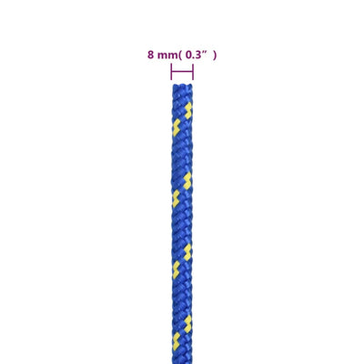 Boat Rope Blue 8 mm 50 m Polypropylene