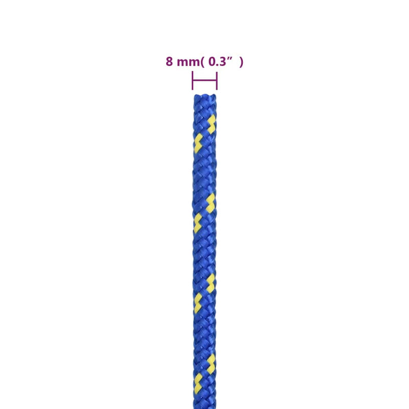 Boat Rope Blue 8 mm 50 m Polypropylene