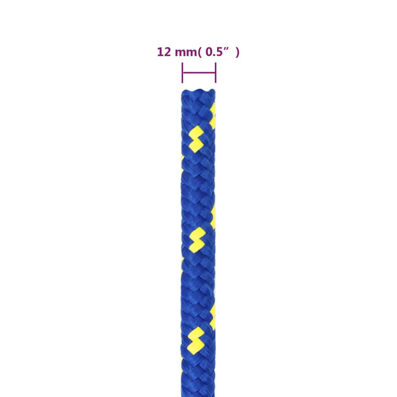 Boat Rope Blue 12 mm 25 m Polypropylene