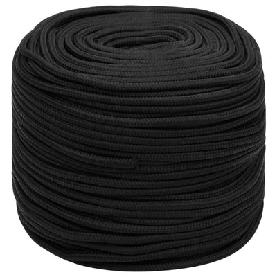 Boat Rope Full Black 6 mm 25 m Polypropylene