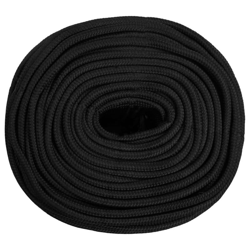 Boat Rope Full Black 6 mm 25 m Polypropylene