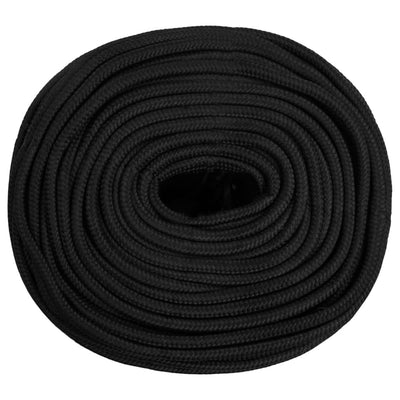 Boat Rope Full Black 6 mm 100 m Polypropylene