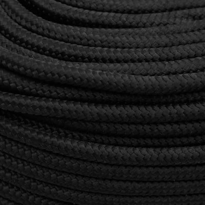 Boat Rope Full Black 6 mm 100 m Polypropylene