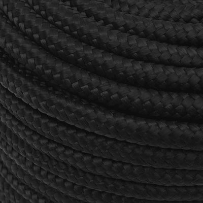 Boat Rope Full Black 12 mm 100 m Polypropylene