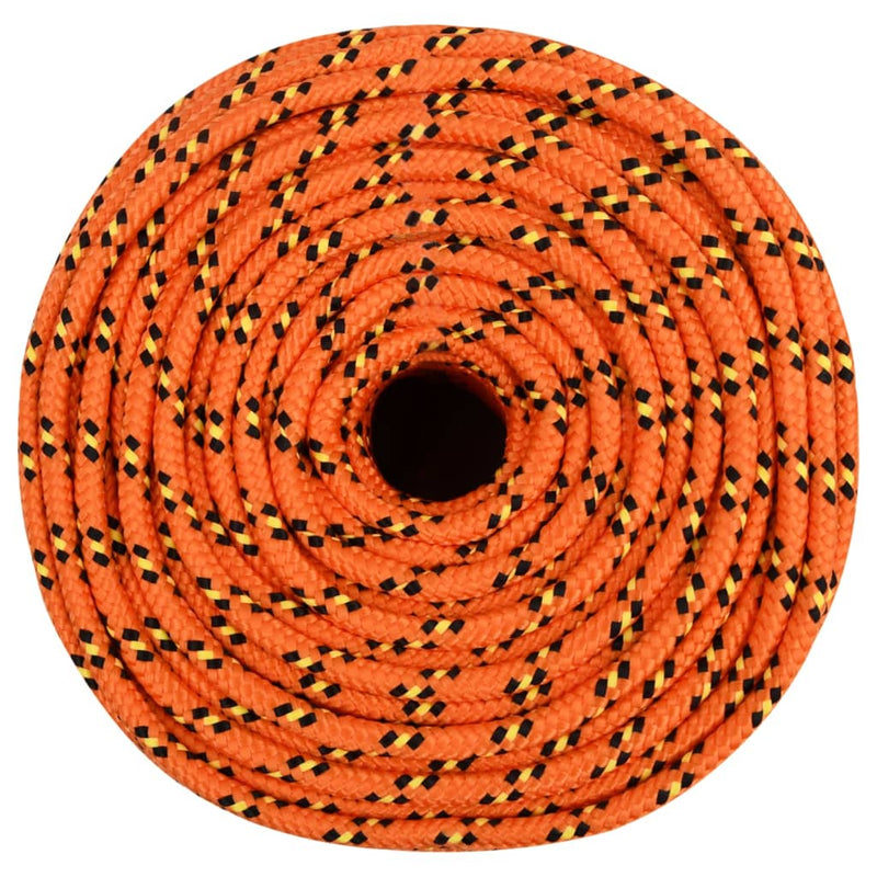 Boat Rope Orange 10 mm 100 m Polypropylene