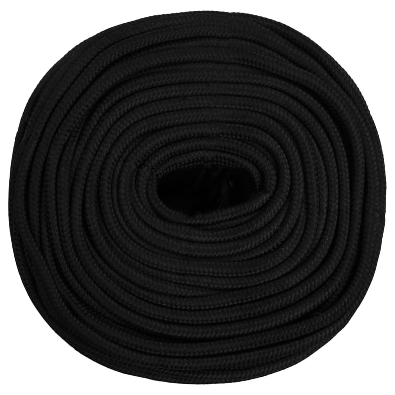 Work Rope Black 6 mm 50 m Polyester