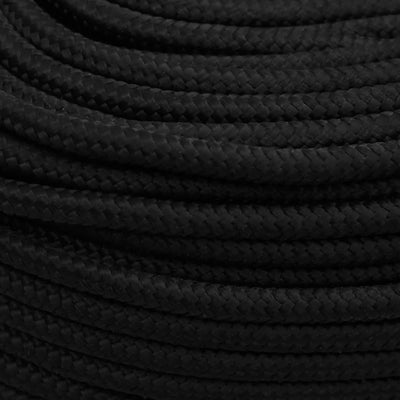 Work Rope Black 6 mm 50 m Polyester