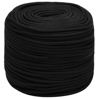 Work Rope Black 8 mm 100 m Polyester