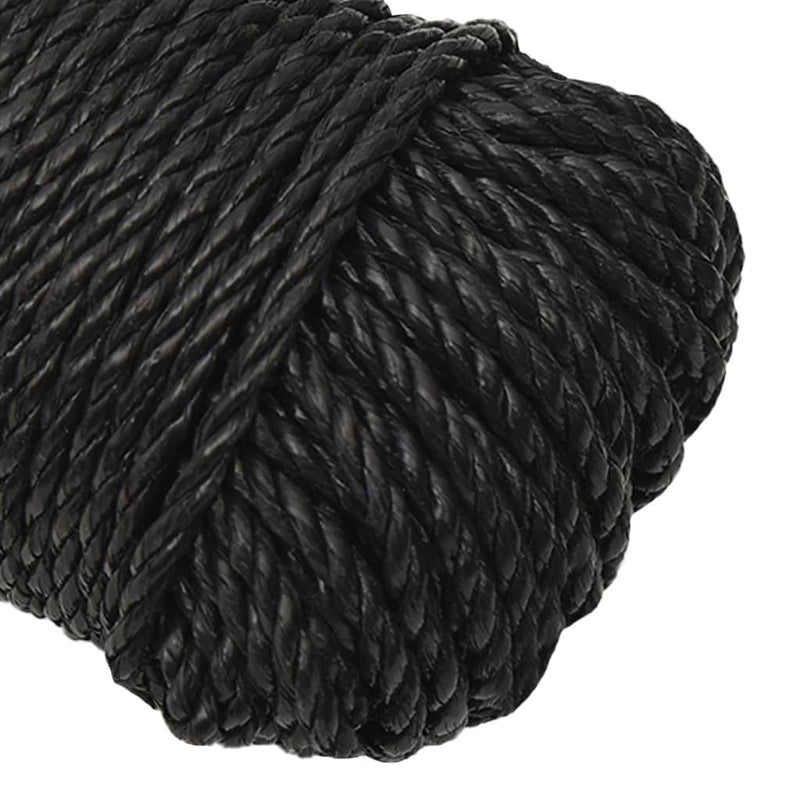 Work Rope Black 6 mm 25 m Polypropylene