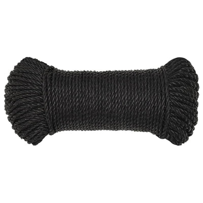 Work Rope Black 6 mm 100 m Polypropylene