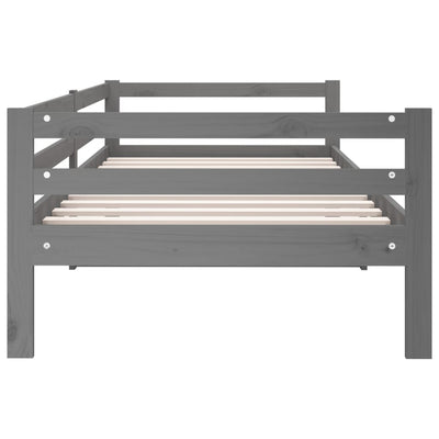 Day Bed without Mattress Grey 90x190 cm Solid Wood Pine