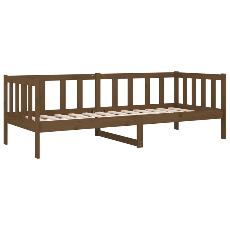 Day Bed without Mattress Honey Brown 90x190 cm Solid Wood Pine