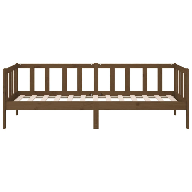 Day Bed without Mattress Honey Brown 90x190 cm Solid Wood Pine