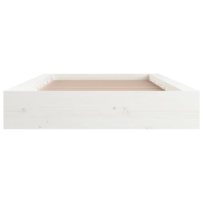 Bed Frame without Mattress White 90x190 cm Solid Wood