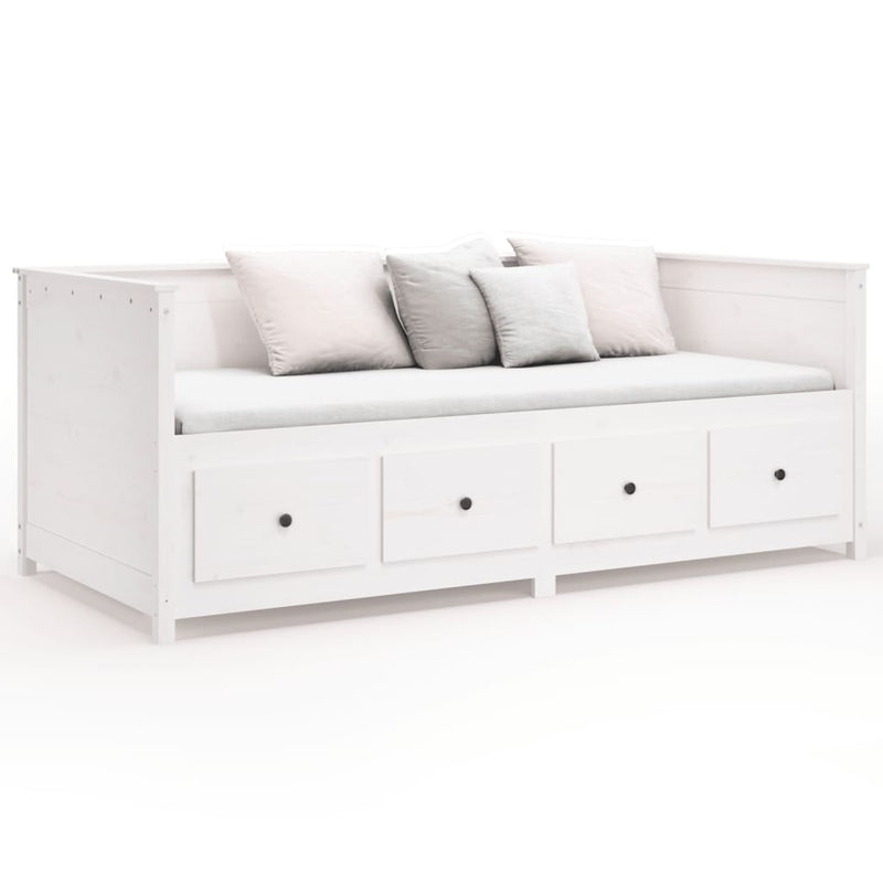 Day Bed without Mattress White 80x200 cm Solid Wood Pine