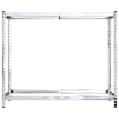 2-Layer Tire Rack Silver 110x40x110 cm Steel