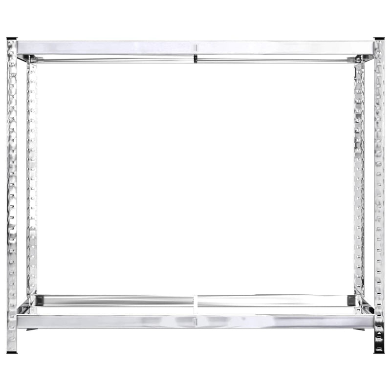 2-Layer Tire Racks 2 pcs Silver 110x40x110 cm Steel