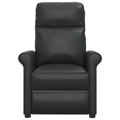 Massage Chair Black Faux Leather