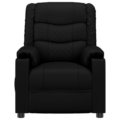 Massage Chair Black Faux Leather