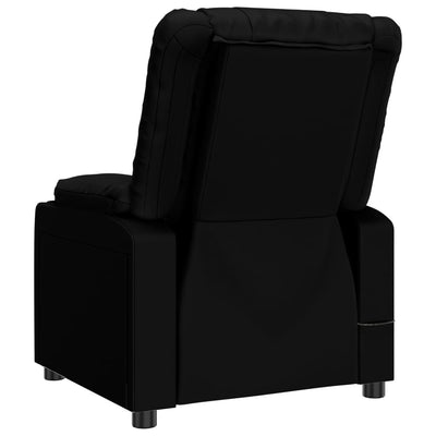 Massage Chair Black Faux Leather