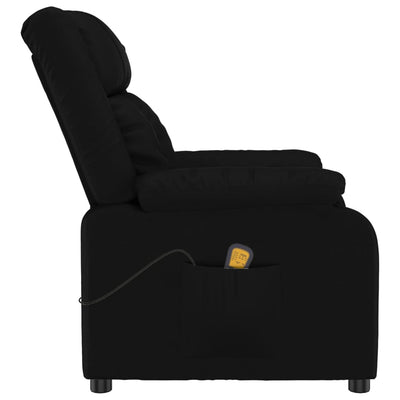 Massage Chair Black Faux Leather