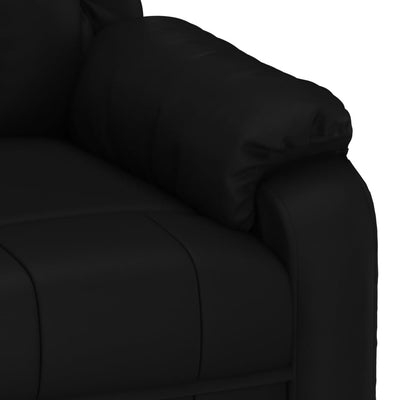 Massage Chair Black Faux Leather