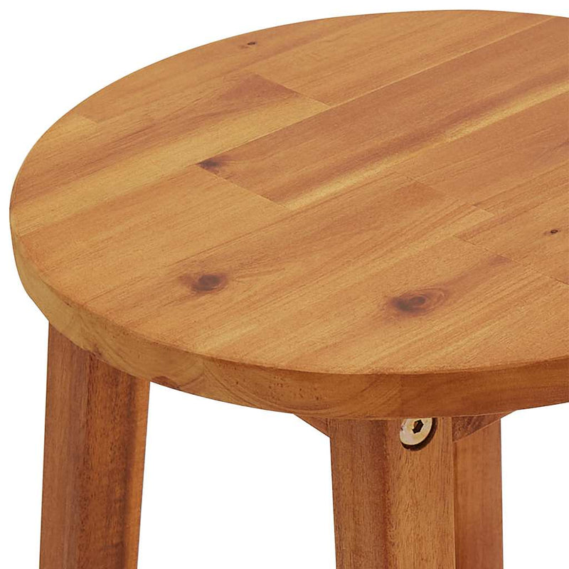 Bar Stools 8 pcs Solid Wood Acacia