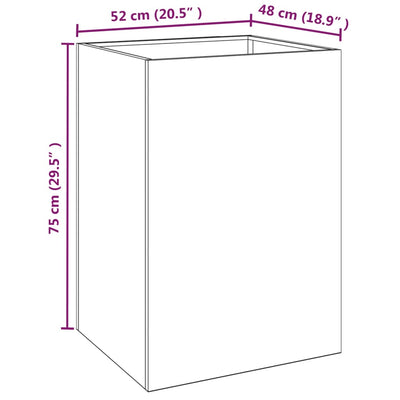 Planter 52x48x75 cm Corten Steel